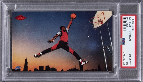 1985 Nike Promo Michael Jordan Rookie Card - PSA GEM MT 10